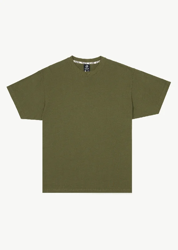 Exquisite Craftsmanship AFENDS Mens Genesis - Heavy Boxy Tee - Military