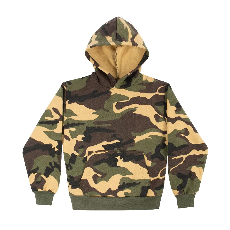 Short skirt design Rothco Kid's Camo Pullover Hooded Sweatshirt