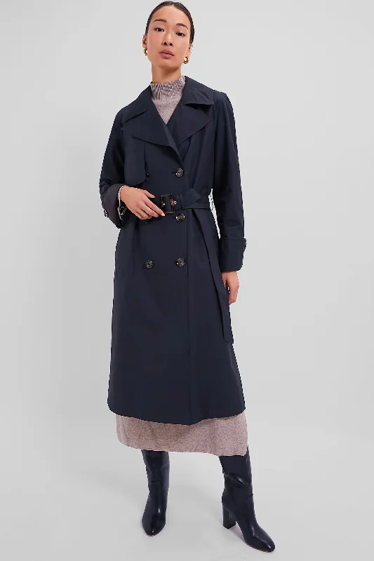Personalized Wear Black Gwyn Showerproof Trench Coat
