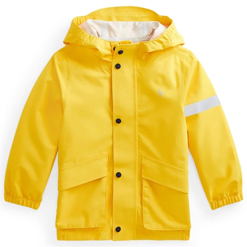 Cool Breeze At Night Polo Ralph Lauren Boy Dobby Rain Jacket Yellow