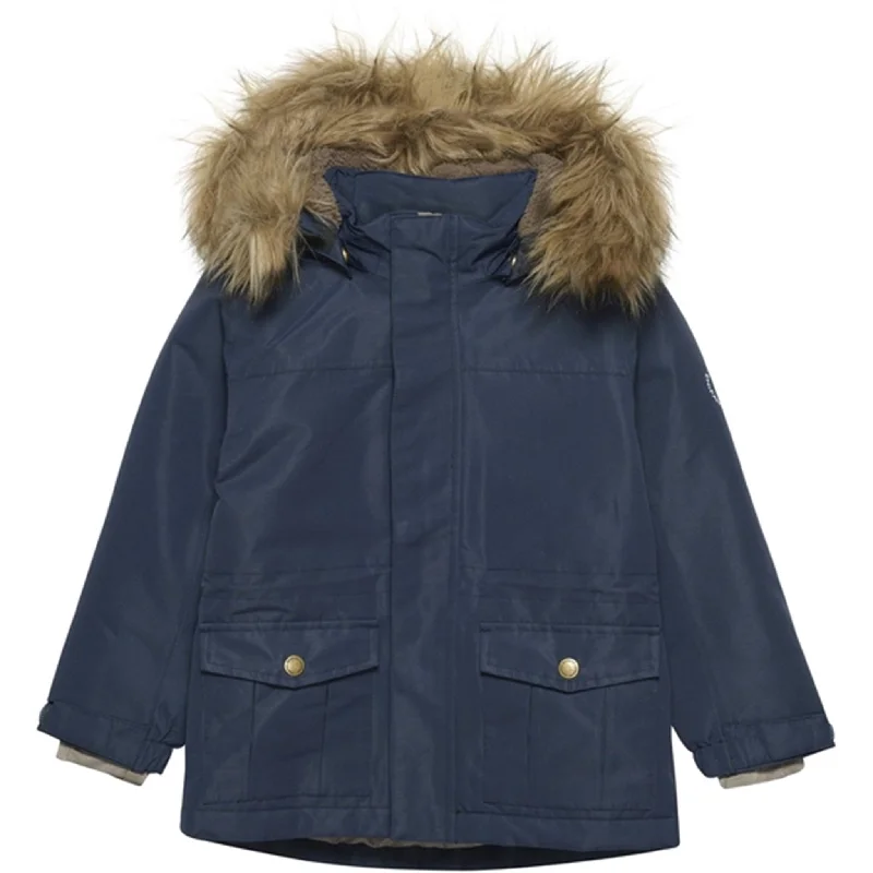 Cute Design En Fant Jacket Solid Parisian Night
