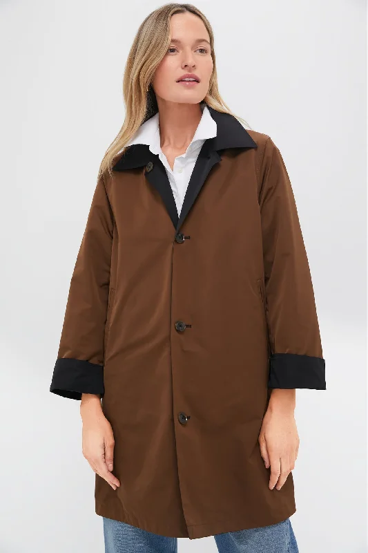 High Street Style Brown and Black Reversible Winston Jacket