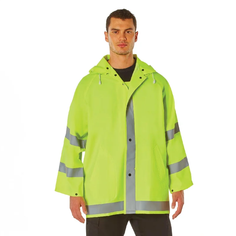 Fashion Must-have Rothco Safety Reflective Rain Jacket