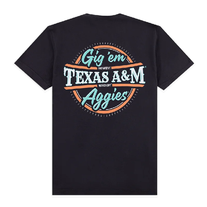 Leisure Travel Texas A&M Cursive Gig 'Em Aggies T-Shirt