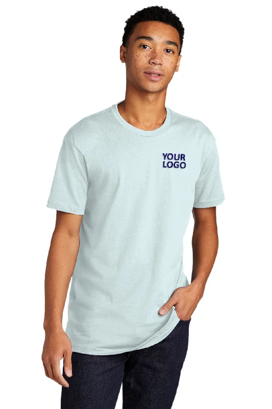 Minimal Style Next Level Unisex Cotton Custom Tee's, Light Blue