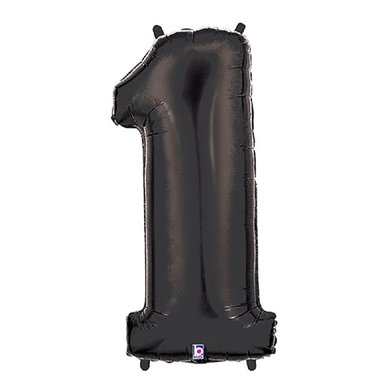 Street Charm 40 inch NUMBER 1 - BLACK MEGALOON