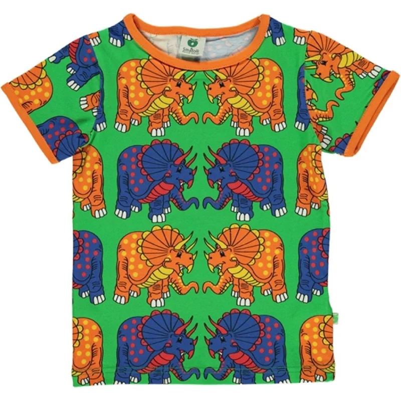 Lounge Chic Småfolk Green Dinosaur T-shirt