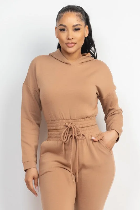 Short Design HERE AND NOW HOODIE MOCHA