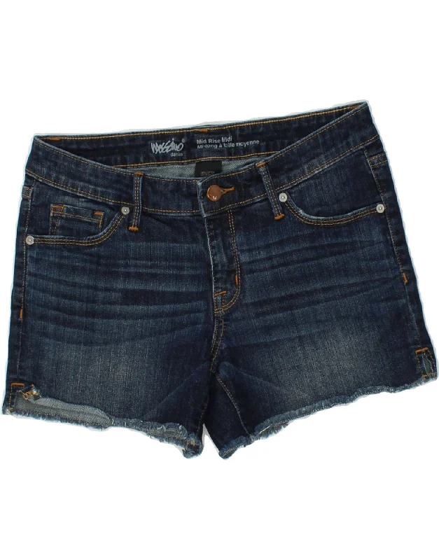 Sports Fitness Wear MOSSIMO Womens Mid Rise Denim Shorts US 6 Medium W28 Navy Blue Cotton Sports Fitness Wear MOSSIMO Womens Mid Rise Denim Shorts US 6 Medium W28 Navy Blue Cotton