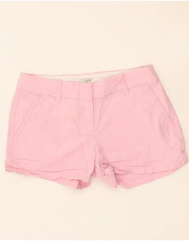 Exquisite Fabrics J. CREW Womens Hot Pants US 00 2XS W28  Pink Cotton