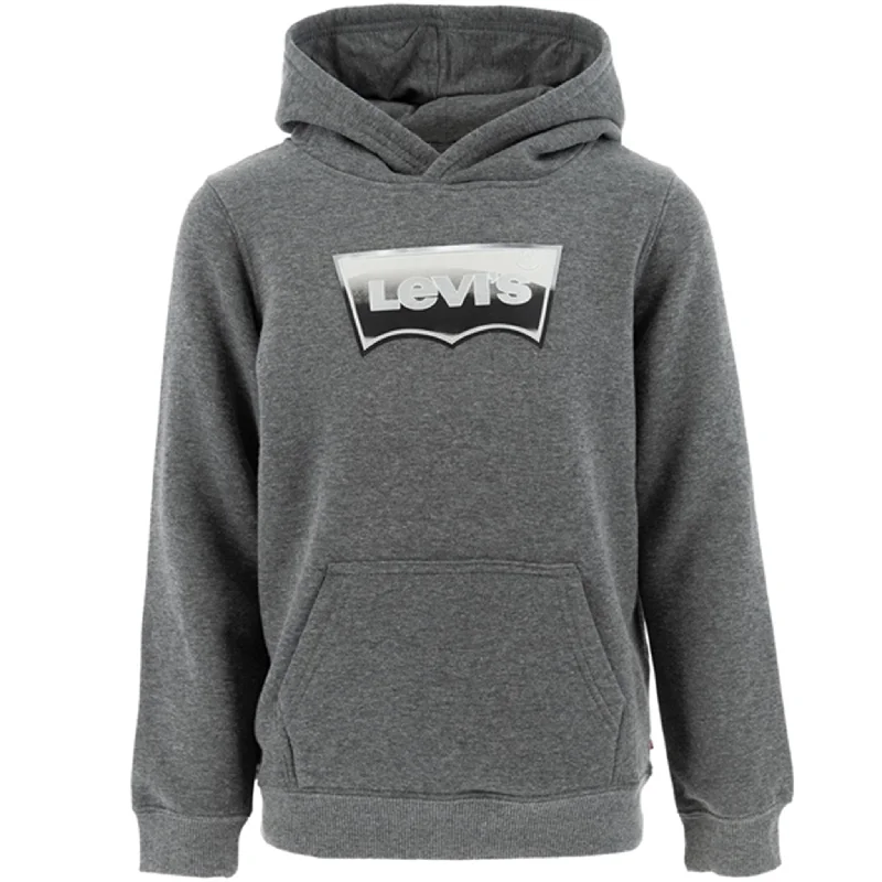 Innovative Design Levi's Metallic Batwing Pullover Hoodie Charcoal Heather