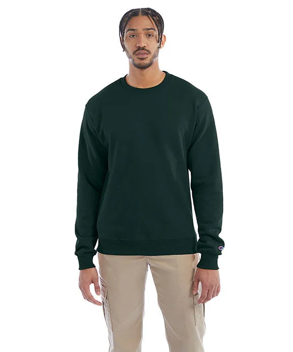 Embroidered Letters S600 - Champion Adult Powerblend® Crewneck Sweatshirt | Dark Green Embroidered Letters S600 - Champion Adult Powerblend® Crewneck Sweatshirt | Dark Green