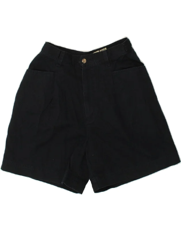 Smart Comfort EDDIE BAUER Womens High Waist Casual Shorts US 10 Large W28 Navy Blue
