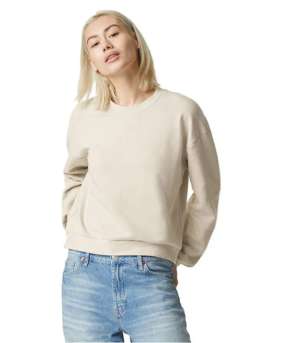 Sports Style RF494 - American Apparel Ladies ReFlex Fleece Crewneck Sweatshirt | Bone Sports Style RF494 - American Apparel Ladies ReFlex Fleece Crewneck Sweatshirt | Bone